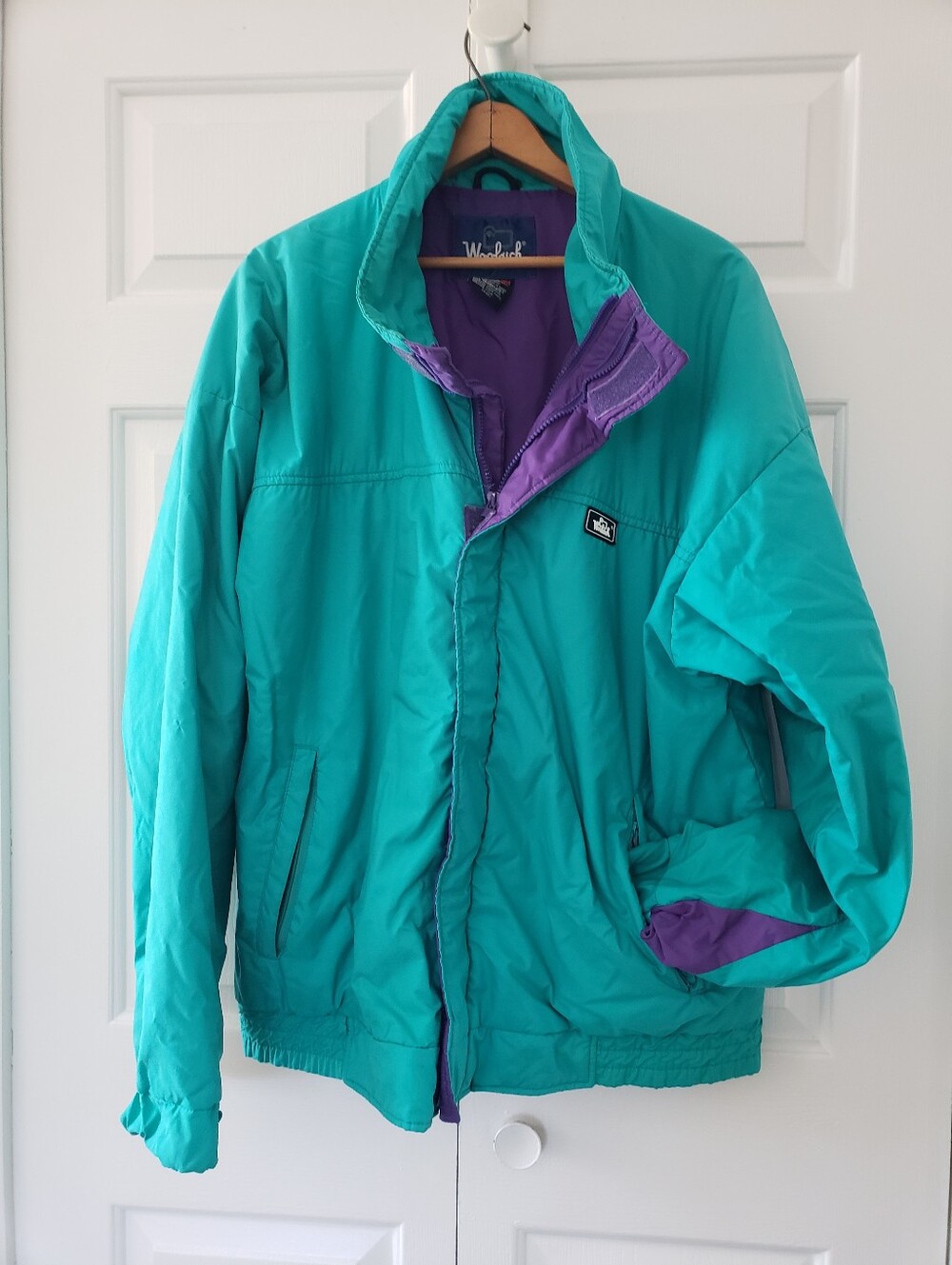 Vintage 90's Woolrich Teal & Purple Unisex Jacket